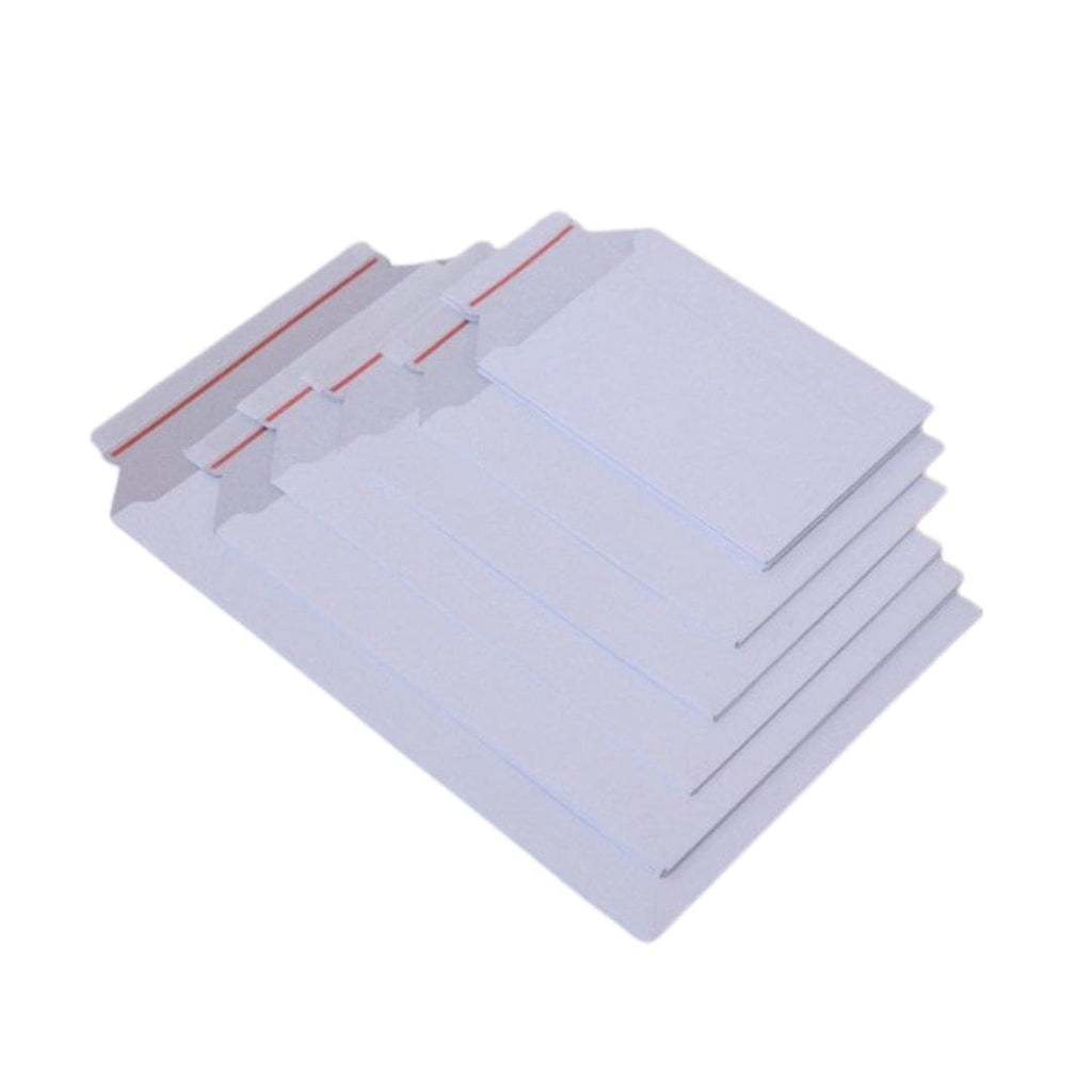 375x295x0-50 mm Versandtasche A4++ Pappe weiß